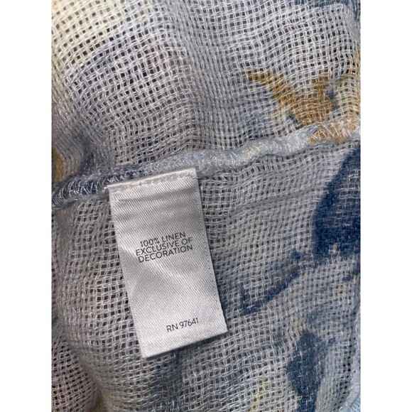 J.Jill Linen Gauze Floral Tunic Blouse size XL - Picture 8 of 9